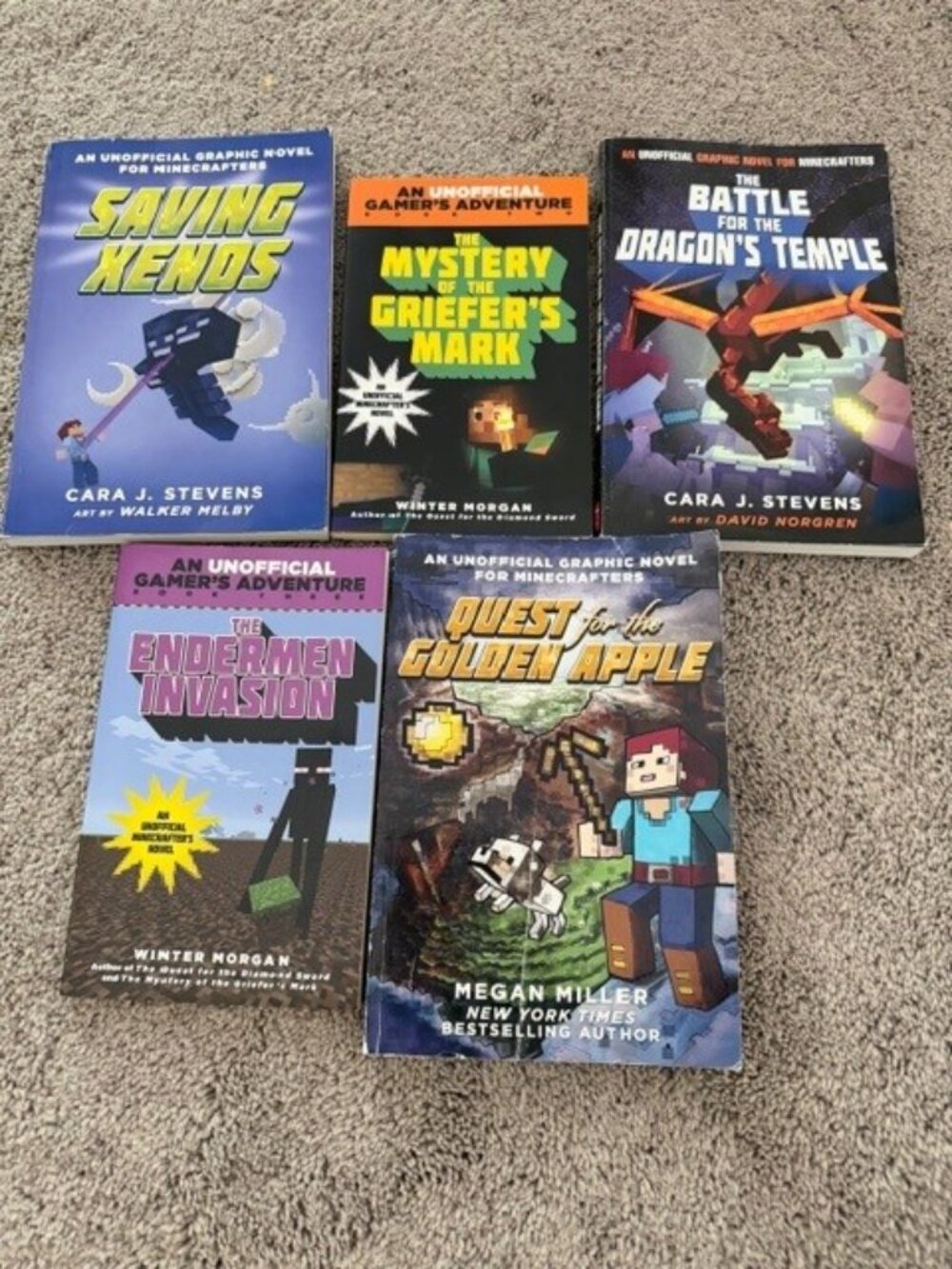 Minecraft Novel Lot (Five books)